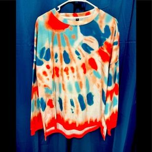 Long Sleeve Tie Dye Top